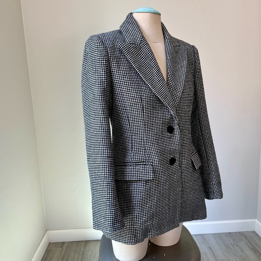 NWOT ASTR Arlo Houndstooth Oversized Blazer Jacket Size M - Picture 6 of 9